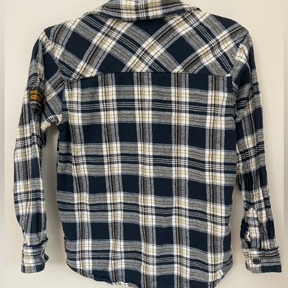 Timberland Blue Plaid Flannel Button Up Size Medium - Picture 8 of 8